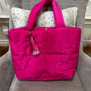 Cloud Nine ULTA Beauty x Caboodles Hot Pink Puffer Tote Bag – NEW with Tag